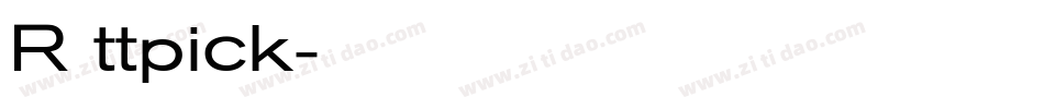 R ttpick字体转换